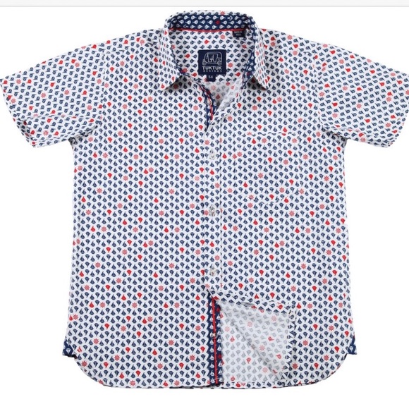 TUKTUK Designs SAILBOATS RED - BOYS SHORT SLEEVE - Picture 2 of 11